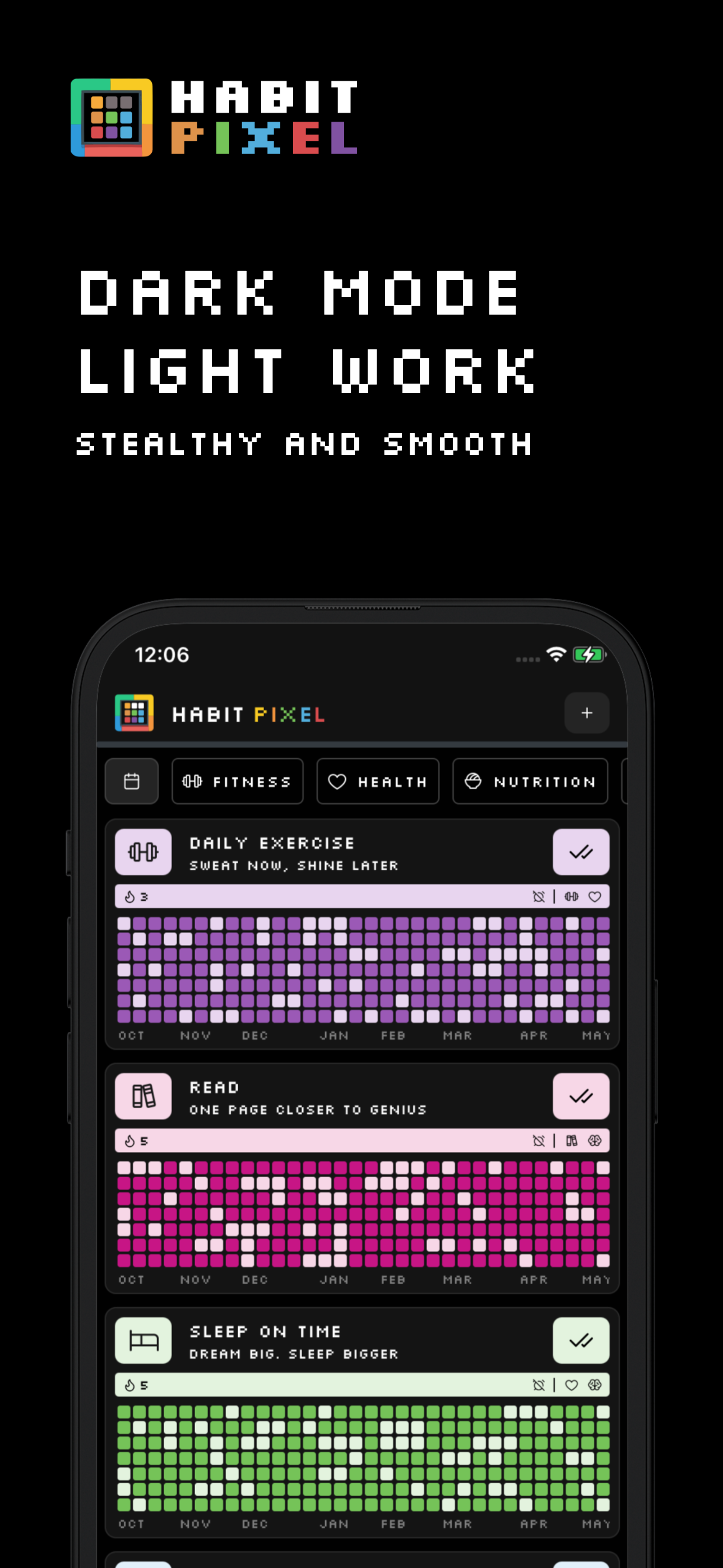 Dark mode, light work